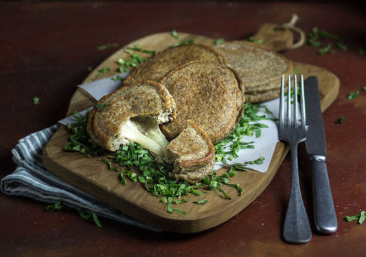 Fiadarde tagliate con formaggio filante